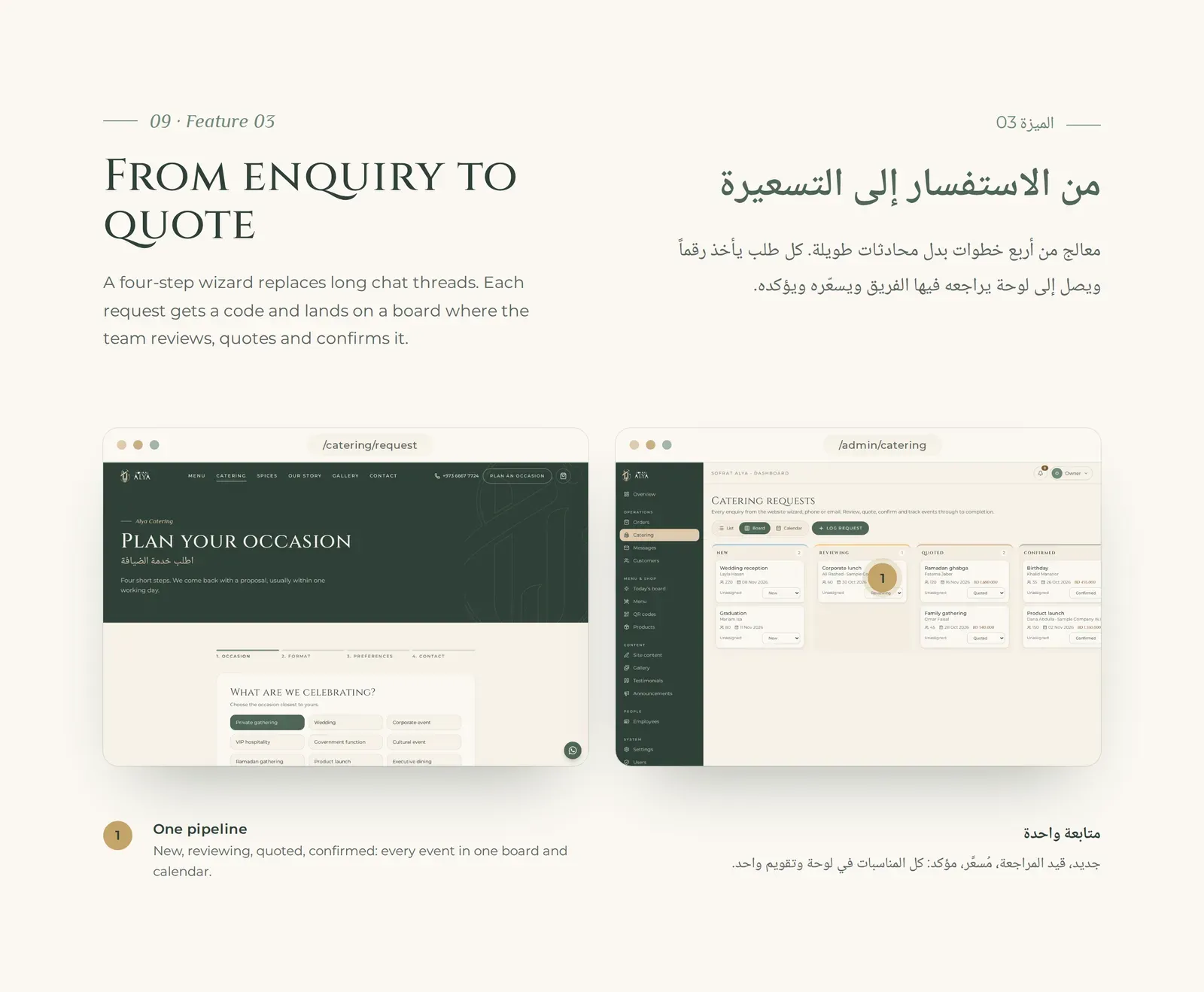 سفرة عليا — طلبات التموين بأربع خطوات